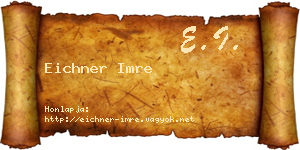 Eichner Imre névjegykártya